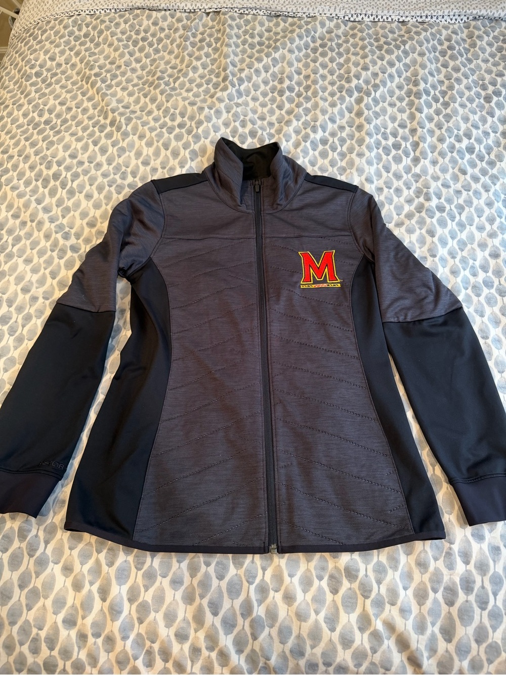 Under Armour Maryland Terrapins Gray & Black Full-Zip Jacket